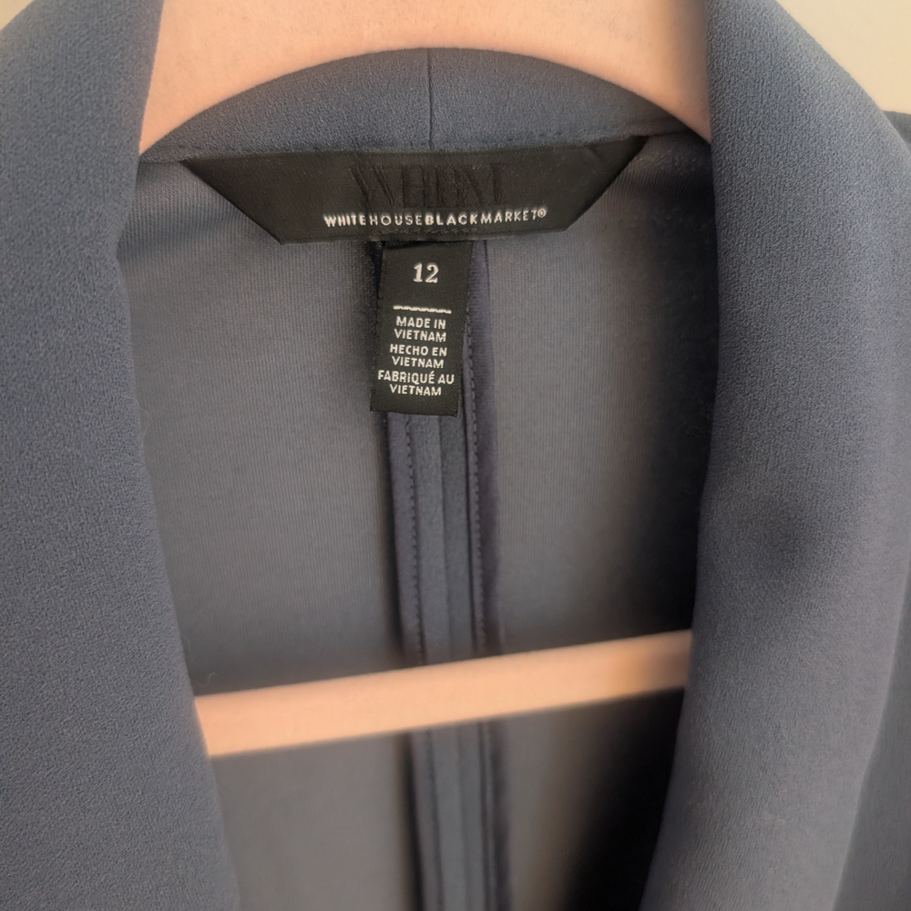 White House Black Market Dusty Blue Blazer - Picture 2 of 10